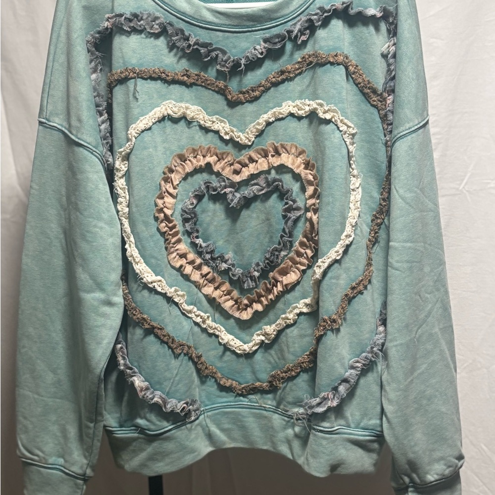Oli & Hali Teal Knit Top
